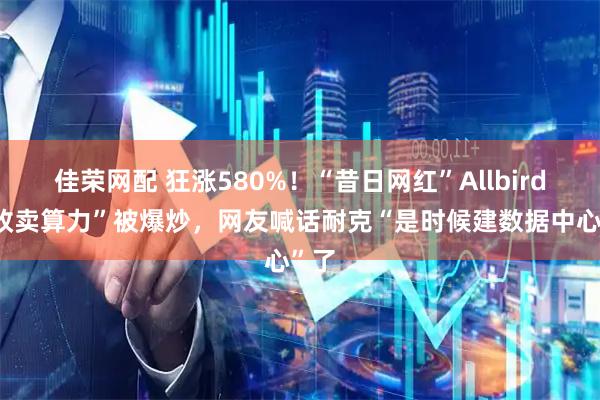 佳荣网配 狂涨580%！“昔日网红”Allbirds“改卖算力”被爆炒，网友喊话耐克“是时候建数据中心”了